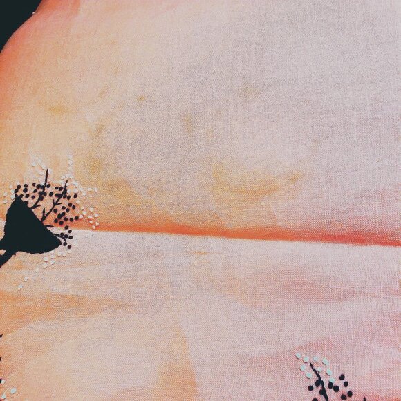 1930s Art Deco Embroidered Tablecloth & Napkins Leaping Silhouette Figures - Picture 5 of 16